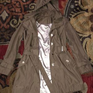 Calvin Klein taupe coat